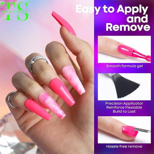 Image of THR3E STROKES Gel Nail Polish Set - 6 Colors Gel Polish Glitter Gel Polish Sparkle Nail Polish Gel Manicure DIY Salon Nail Art Gifts (RAVE NEON (RN5347), 7.5ML)