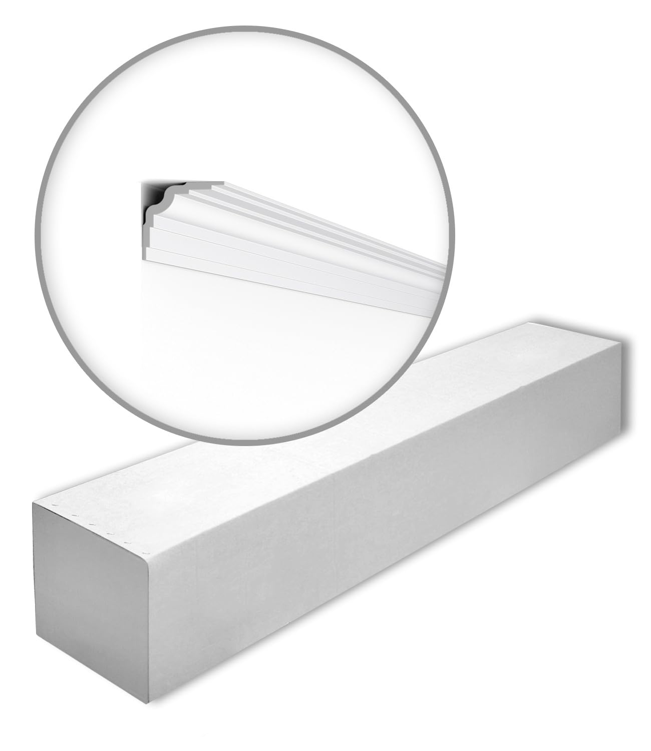 Moulure de plafond WT25 WALLSTYL, solution fissures et angles de murs