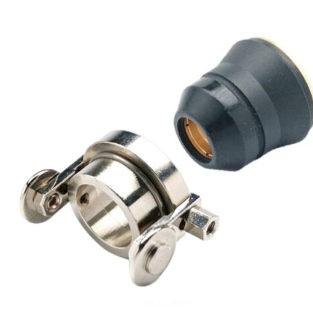 2Pcs Retaining Cup Shield Nozzle Plasma Cutter Cutting Torch CV0024 Roller Guide Plasma Cutter Torch Cutting Wheel Consumables For Trafimet Ergocut S25 S45 Welding Equipment Accessories QIANGHAN