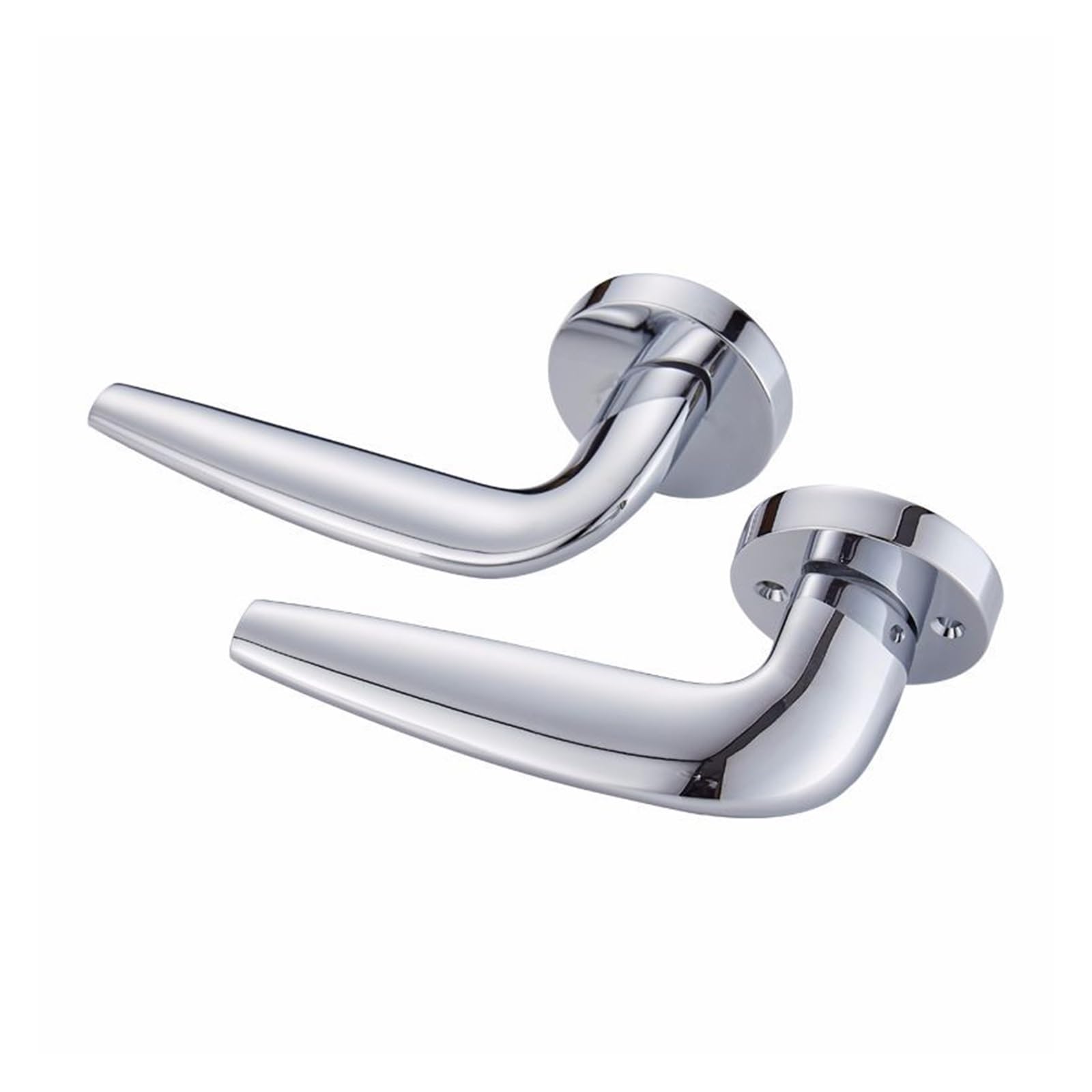 NYRXRYTCA Bedroom Interior Door Lock zinc Alloy Handle Lock Black Split Silent Handle Lock Hardware(Bright chrome)