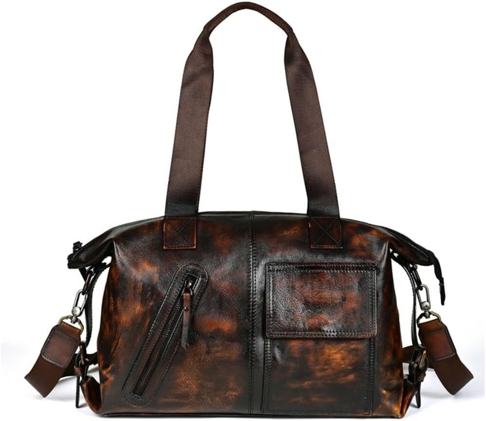 Ancien sac de voyage solide pour résoudre le manque de place en cabine