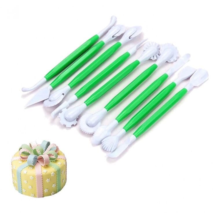 Image of PureBake Cake Decorating Accessories (9-Piece Cake Decorating Tool Set)