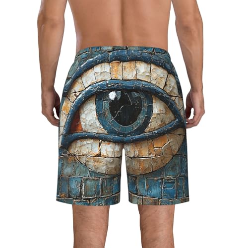 Men's Swim Trunks Beach Board Shorts Swimming Quick Dry - Ancient Egyptian Eye Symbol3
