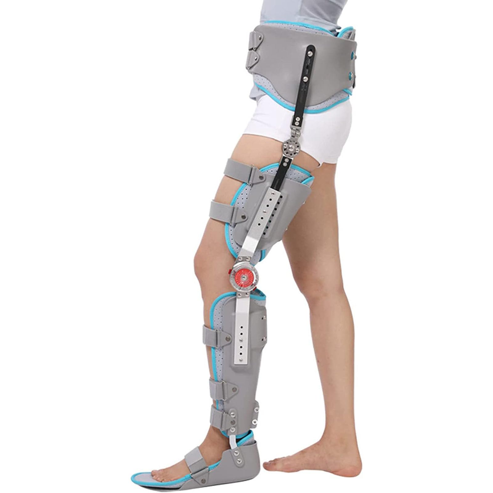 Soporte Ajustable De Fijación De La Articulación De La Cadera - Tobillera Ortopédica Duradera para Fractura De Piernas - Rodillera Ortopédica Reutilizable