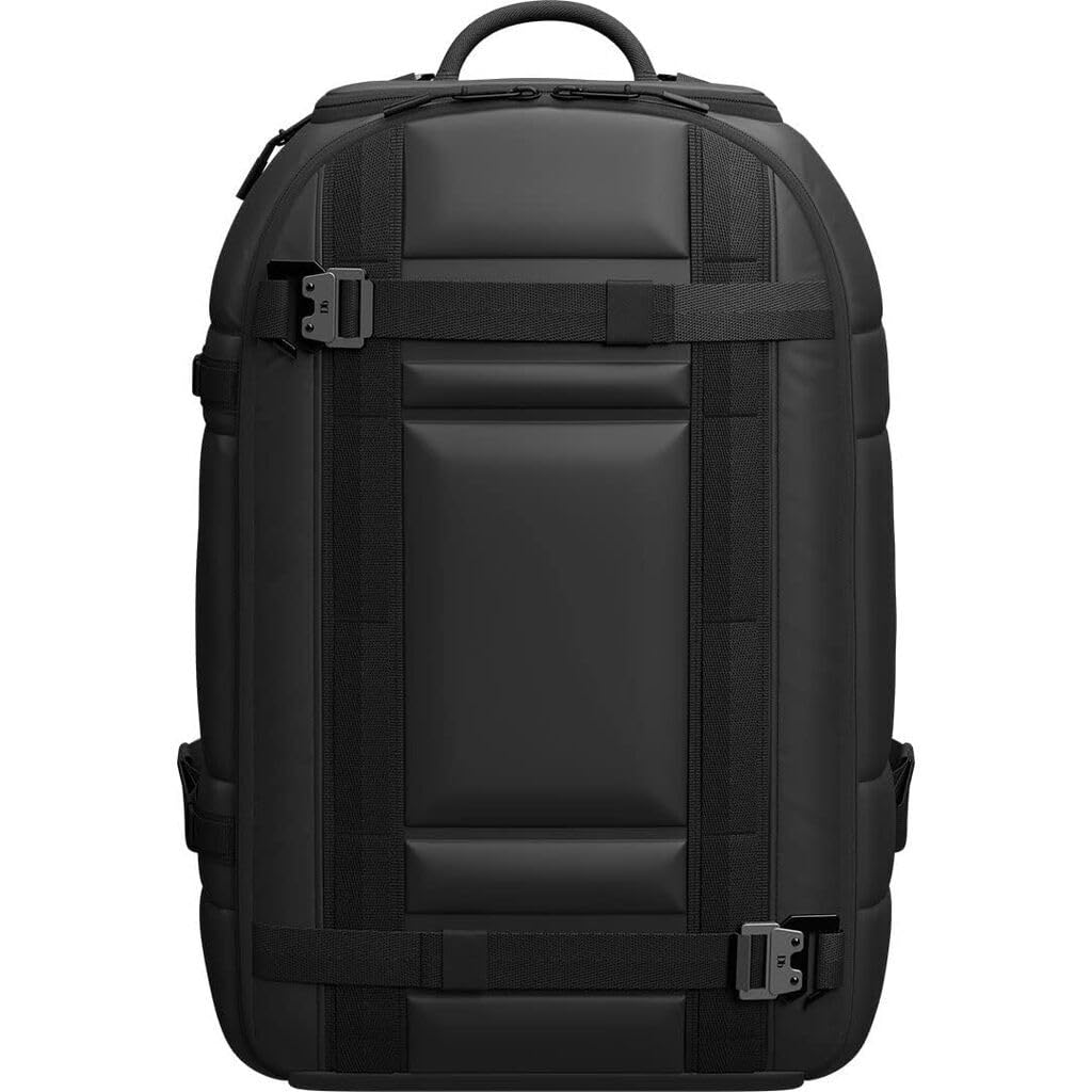 Db Journey Ramverk Backpack - Durable Travel Backpack with Laptop Compartment & Pockets for Work, Luggage with Roller Bag Hook Up System, 26L - Black