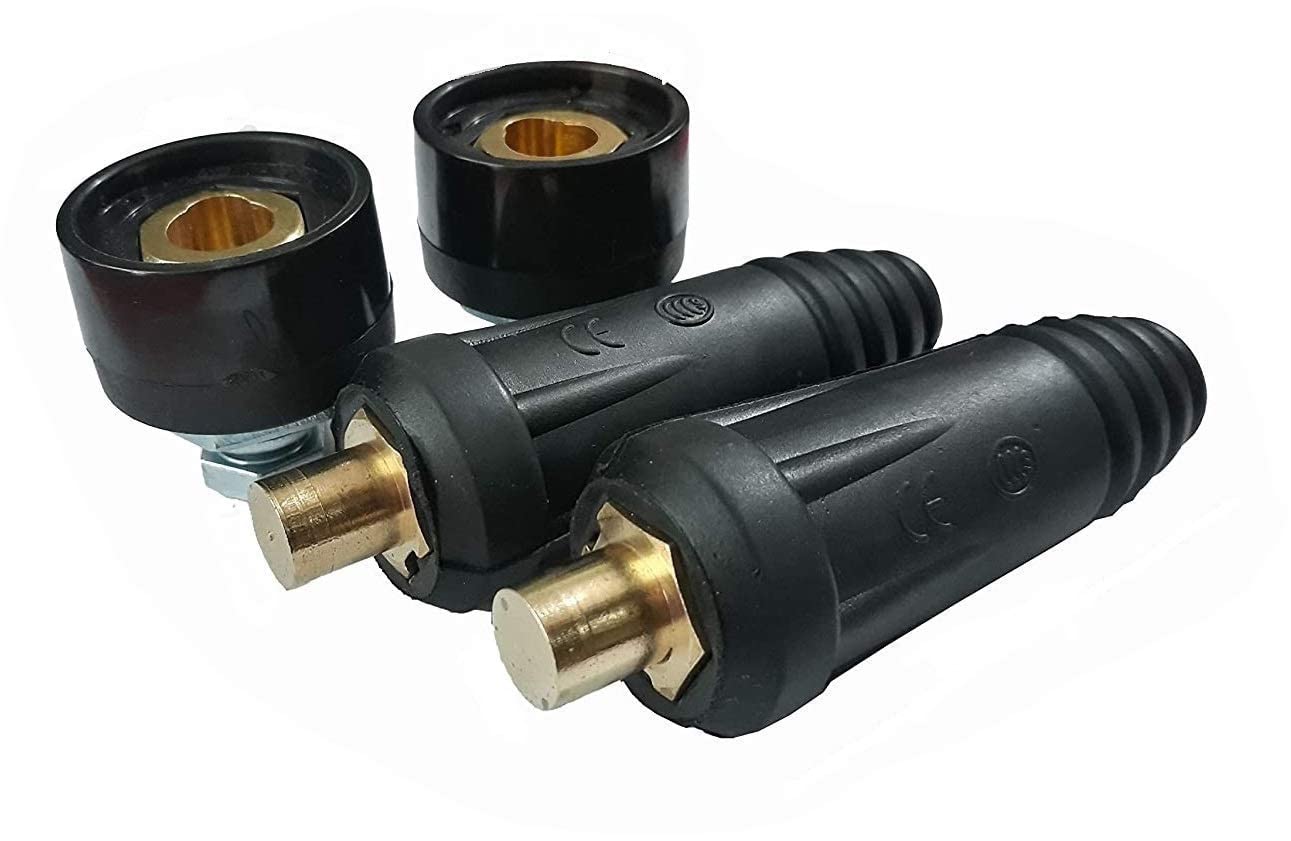 NY ARC Welding Cable Joint Quick Connectors (Male & Female) Plug Adapter and Socket for Welding Machine (2 Sets of Male & 2 Sets of Female Connector) (B09JPD99DX) Amazon Price History, Amazon Price Tracker