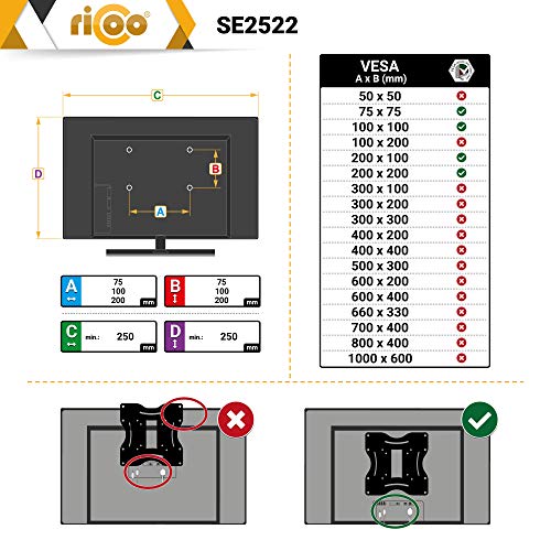Fixation électrique murale TV pour ajuster l'angle de vue sans effort de 32 à 55" - 5