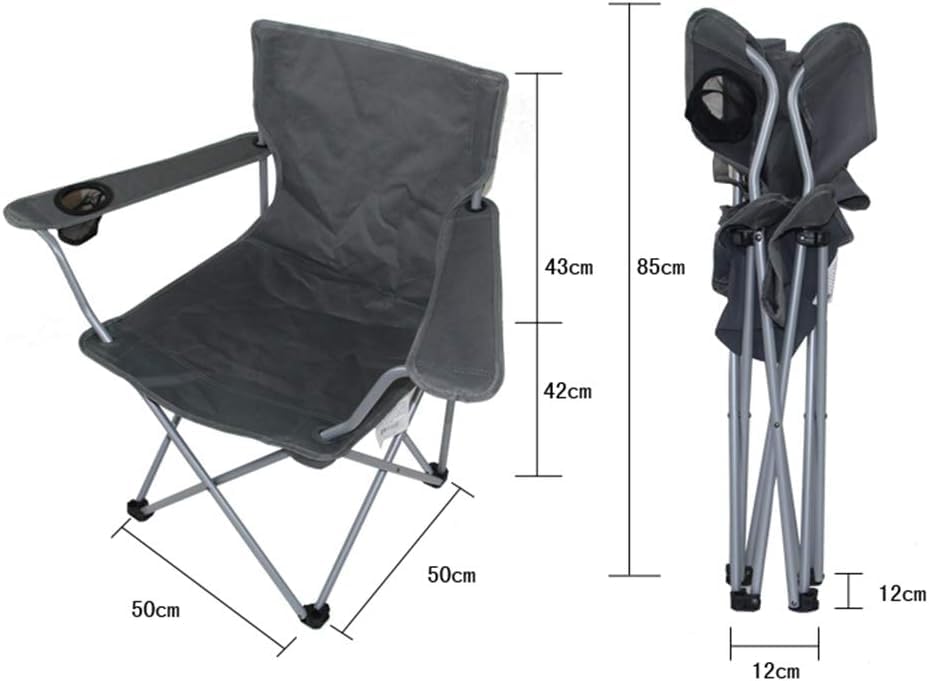 Sedia Da Campeggio Pieghevole - Portatile E Resistente Fino A 200 Kg | Tessuto Oxford, Lega Alluminio | Per Esterni - Foto 10