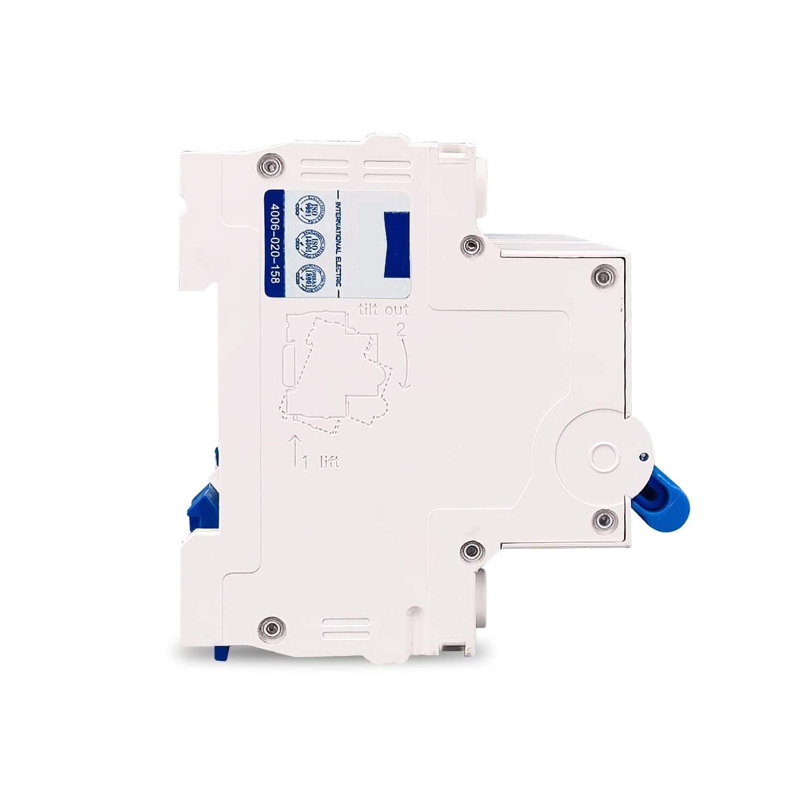 2P + 2P AC interruptor de transferencia Manual de doble potencia disyuntor 50HZ/60HZ 1 Uds (Size : 40A)