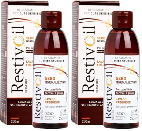 Hui-shampooing Restivoil sans agents moussants pour cuir chevelu sensible et gras