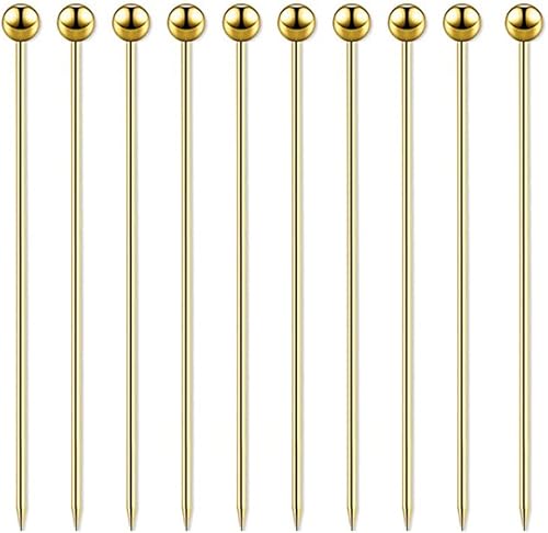 Miniatura 1 de SEIWEI 10 piezas de alimentos picks fruta tenedor verduras cóctel postre picks acero inoxidable fiesta barbacoa cena cocina accesorios reutilizables