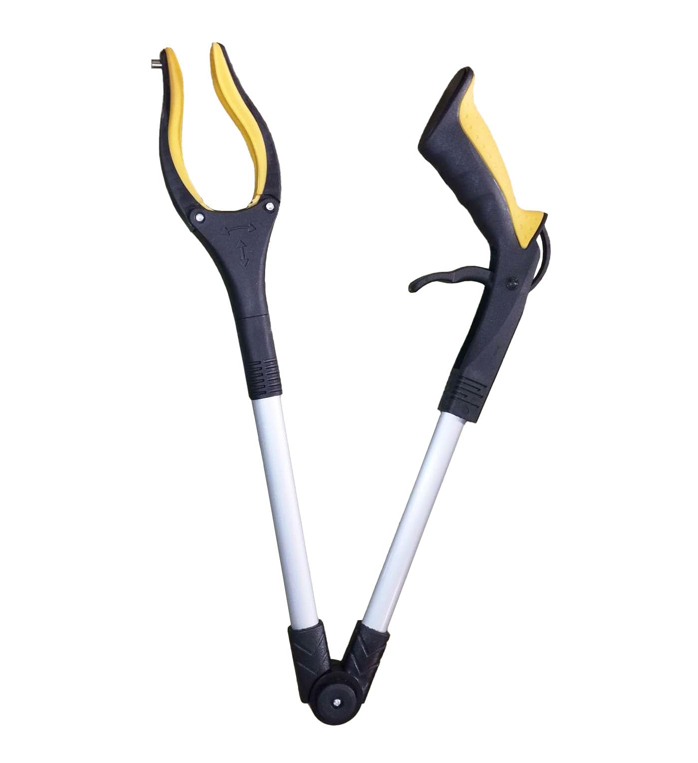 SYGA 1 Piece Extending Kitchen Picker Claw Pick Up Rubbish Helping Hand Tool Garbage Picker(Yellow)