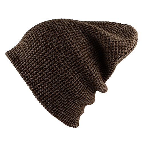 Morehats Waffle Embo Knit Slouchy Beanie Winter...