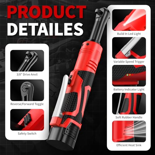 FULLYEA 16.8V Cordless Ratchet Set