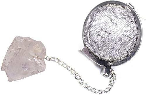 Infusor de té Colador de té de acero inoxidable Malla fina Hoja suelta Té Steepers para té suelto Colgante de cristal Filtro de té Filtro de té para