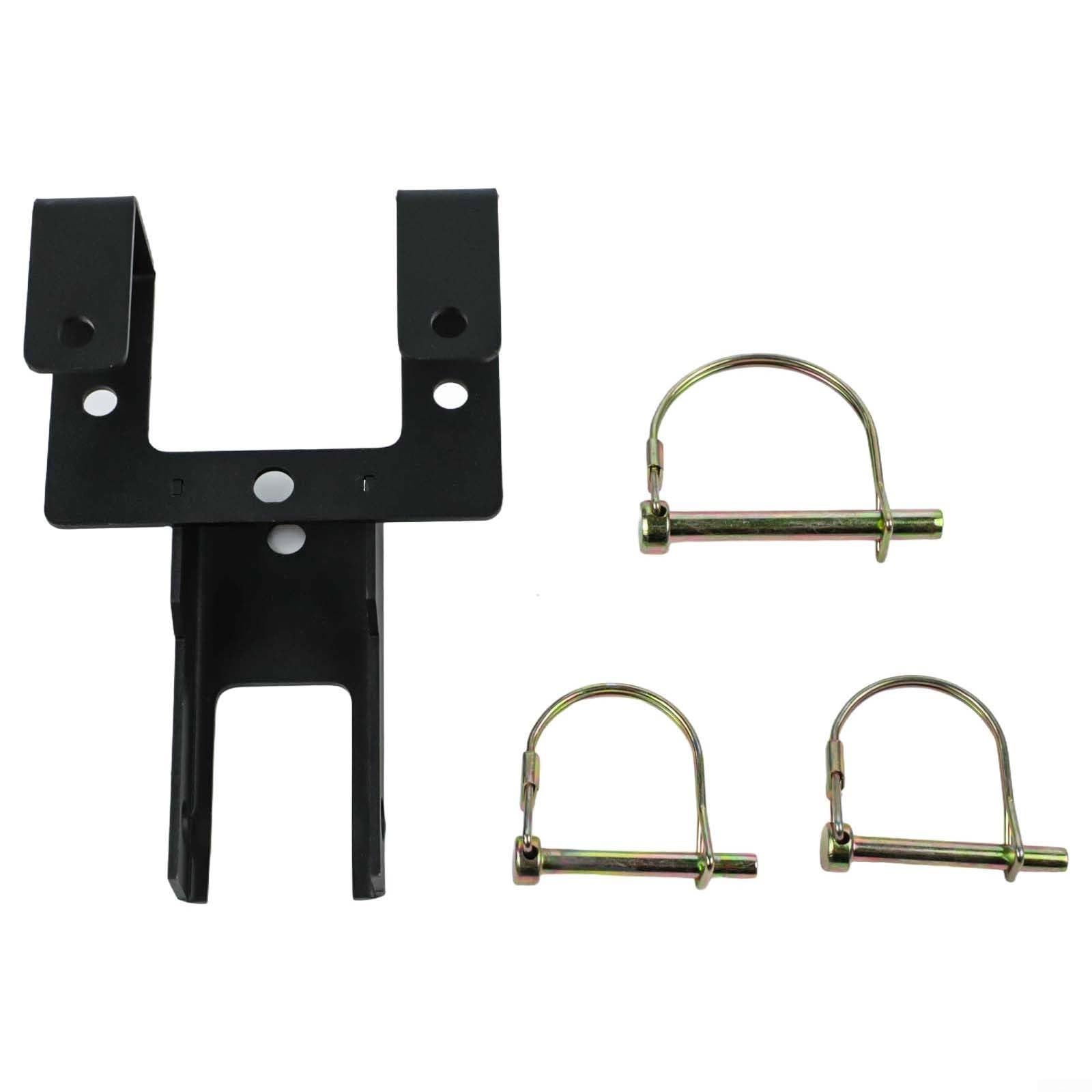 Honseadek Crochet de remorquage pour poubelle à roulettes compatible avec les remorques à gazon, transporteur de déchets en acier au carbone durable pour une utilisation en extérieur, solution de