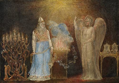 Tableau toile l'ange apparaissant à Zacharias William Blake 60x90cm