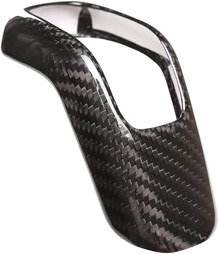 Miniatura 2 de YIWANG Cubierta de la cabeza de la perilla de palanca de cambios de fibra de carbono 100% real para Land Rover Defender 110 2020 2021 Accesorios de