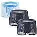 Lot de 3 Boxer Slip Shorts sous-Vêtement Homme Sexy Culottes Caleçon pour Homme U Convexe Boxer Briefs en Soie de Glace Dentelle Respirable pour Homme (2Noir+1Bleu, 2XL)