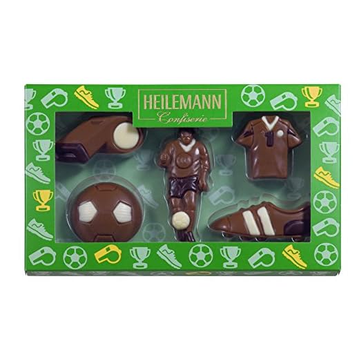 Heil Muñeco Chocolate de fútbol Paquete edelv ollm ilch, 1er Pack (1 x 100 g)