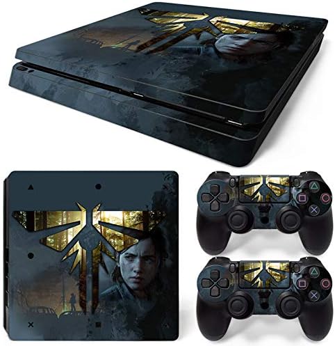 ZOOMHITSKINSPS4 Slim Skins, L.O.U.S Custom Design, Durable, Bubble-Free Goo-Free, Cover Set of 2 Controller Skins 1 Console Skin, Made in USA
