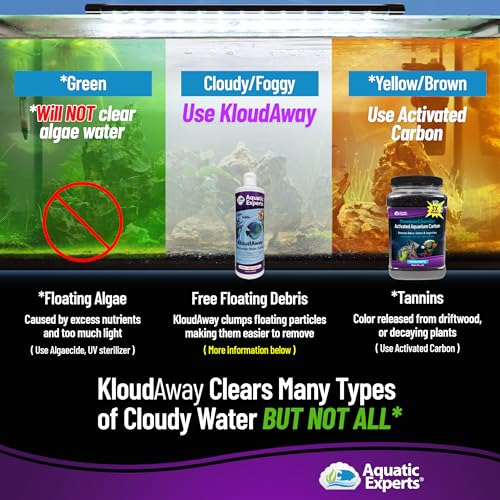 Freshwater Aquarium Water Clarifier for Fish Tank - Made in USA - 16.9 fl oz (500 ml)