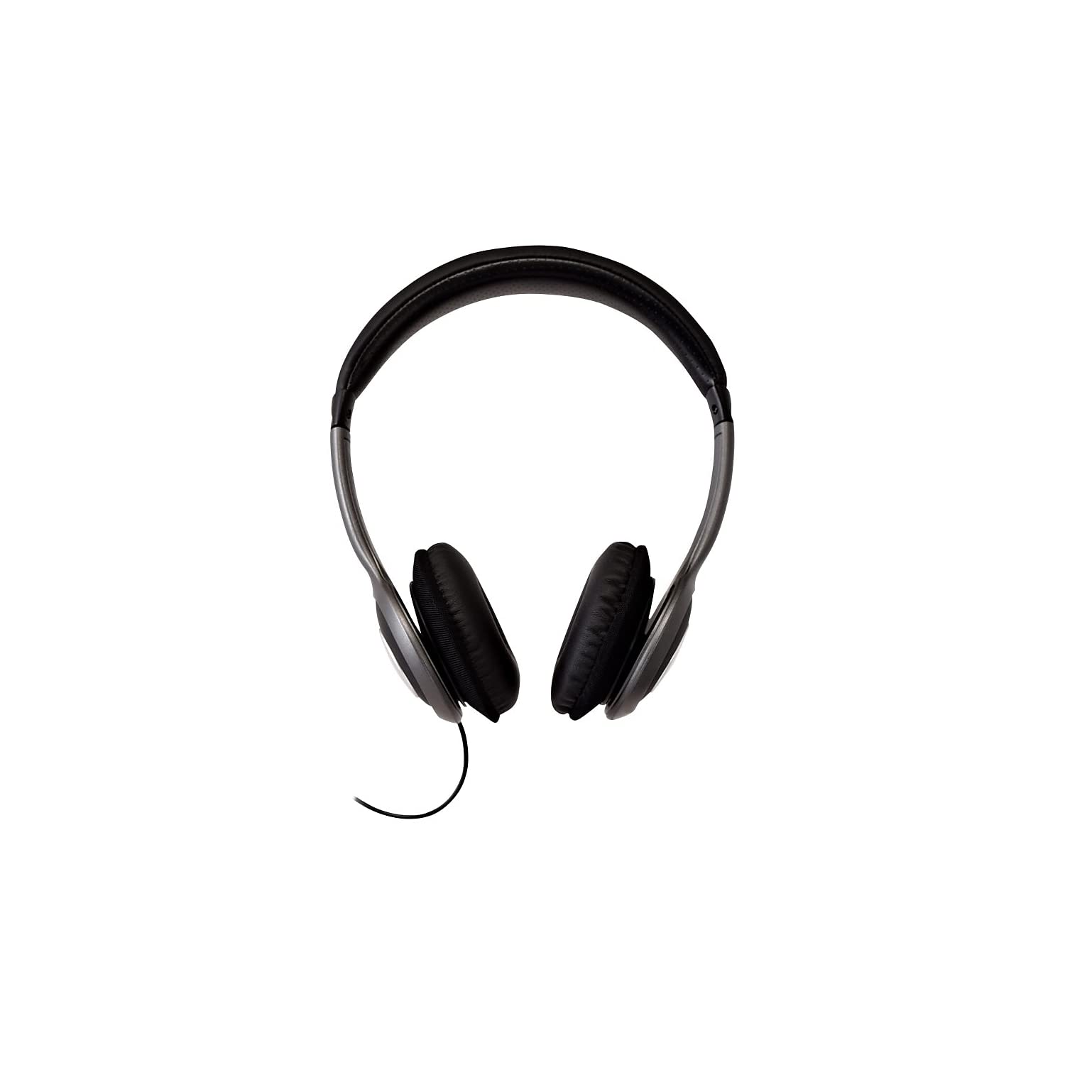 V7 HA520 Deluxe Stereo Headphones with Volume Control - Black & Grey-image-3