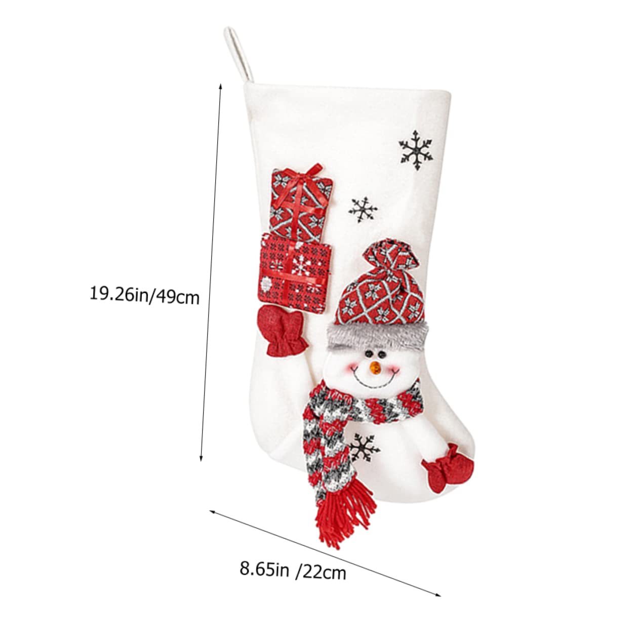 TOPBATHY 3 Piezas Calcetines Navideños Medias De Arbol De Navidad Calcetín De Navidad Decoraciones Calcetín De Vacaciones Colgante De Árbol De Navidad Calcetín De Papá Noel Tejido Cepillado