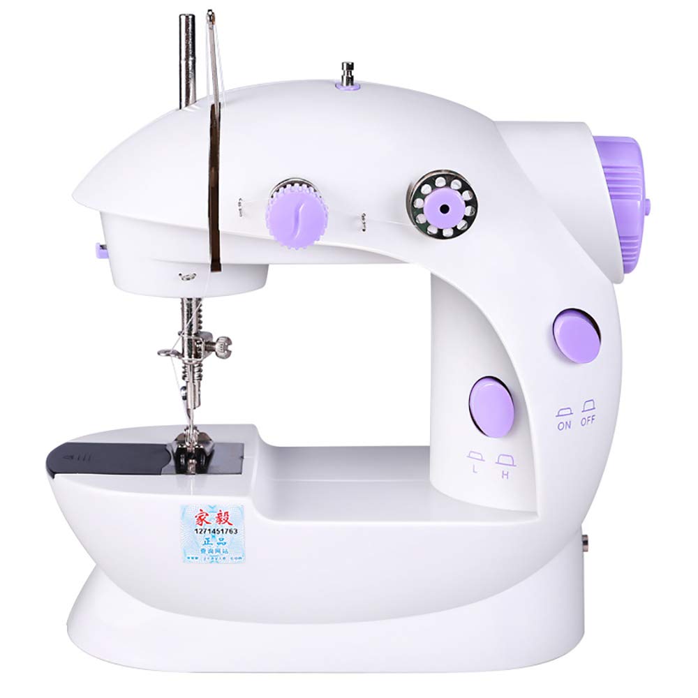 Miniaturowa Maszyna Do Szycia Typu Overlock, Podwójna Nić, Podwójna Prędkość, Przenośna I Lekka, Obsługa Pedałem Nożnym, Odpowiednia Do Szycia W Domu (Purple)