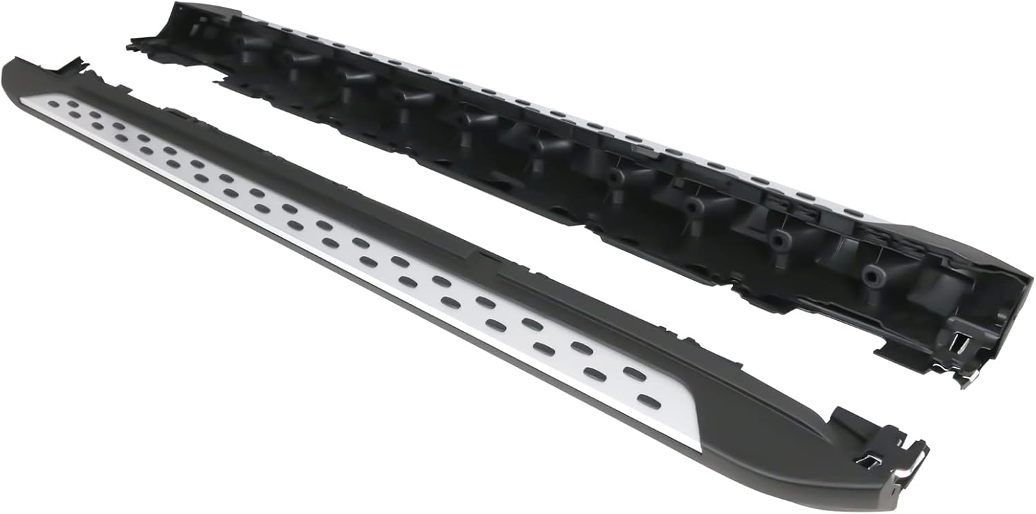 Running Board Compatible with 2010-2015 Mercedes-Benz GLK350 GLK250, Factory Style Aluminum Polish Aluminum Side Step Bars Extensions by IKON MOTORSPORTS