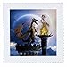 Produktbild 3dRose A Dragon Guard A Castle In The Night Einer Taschenlampe Fire LICHT bis die Castle, Quilt, Platz, 10 von 25,4 cm (QS 172925 _ 1)