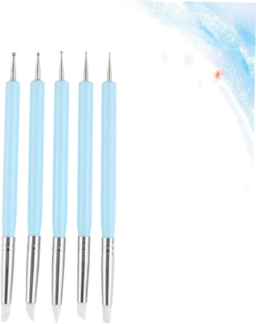 MAGICLULU 5pcs Soft Tip Embossing Stylus Set Cake Baking Carving Pens for Detailing Pattern Tracing