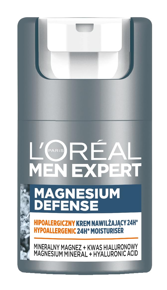 L'Oréal Paris Men Expert Magnesium Defense Hipoalergiczny krem nawilżający 50 ml