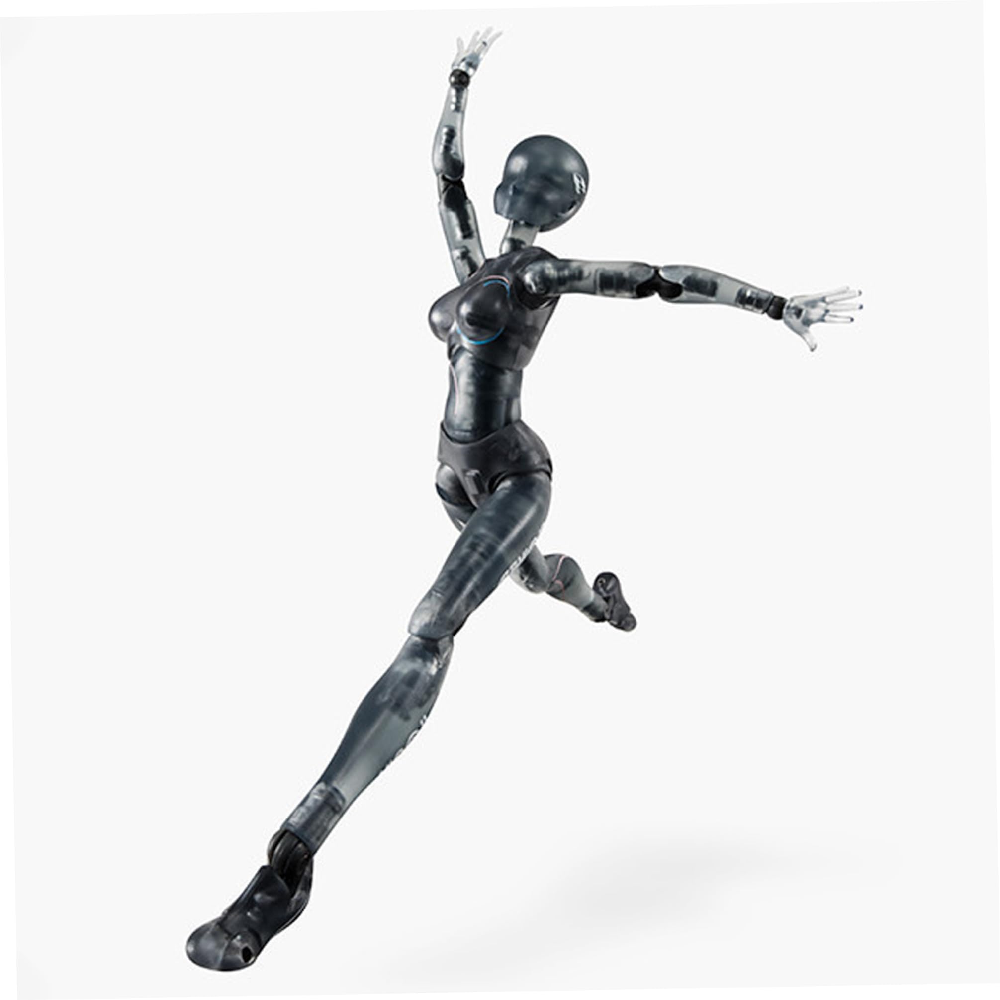 Action Figure 5, 91 pollici con accessori per braccio inclusi Gesti mobili Disegno Manichino Figura posizionabile Figura di azione decorativa Regalo per il corpo per espositore da tavolo (Femmina