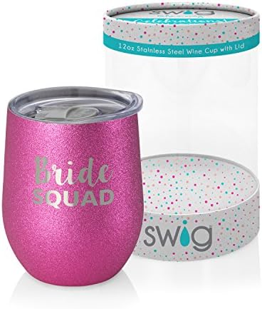 Swig Celebrations 12oz Wine-Bride Squad
