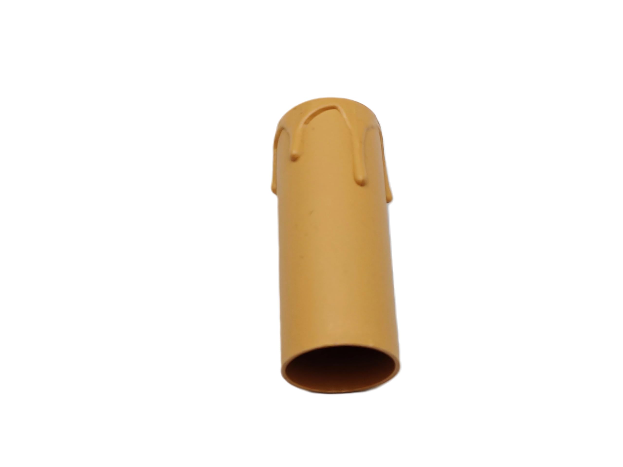 Chandelier Candle Tube Sleeves Plastic Drip Effect Various Sizes And Colours Packs of FIVE (Brown 70mm H x 26mm internal)