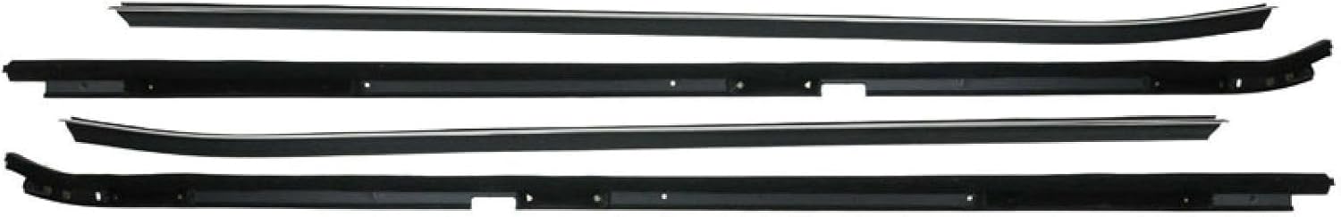 Inner & Outer Window Sweep Felts Seals Weatherstrip 4pcs Kit Set for Buick for Regal 1981-1987,for Olds for Cutlass 1981 for Cutlass Salon 1985-1987 for Cutlass Supreme 1981-1988