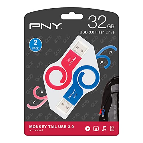 Clé USB PNY 32 Go USB 3.0 lot de 2 pour ne plus jamais perdre vos clés