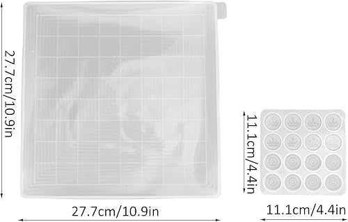 Miniatura 5 de Juego de 2 piezas de ajedrez, resina de ajedrez internacional de silicona, fundición de resina de ajedrez, transparente, pegamento de gota de resina