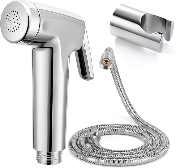 Blue Craft ABS CNT Health Faucet Set II 1 Meter Flexible Hose Pipe II ABS Round Wall Holder II Faucet Gun with Chrome Finish (B0CVXDQNJ1) Amazon Price History, Amazon Price Tracker