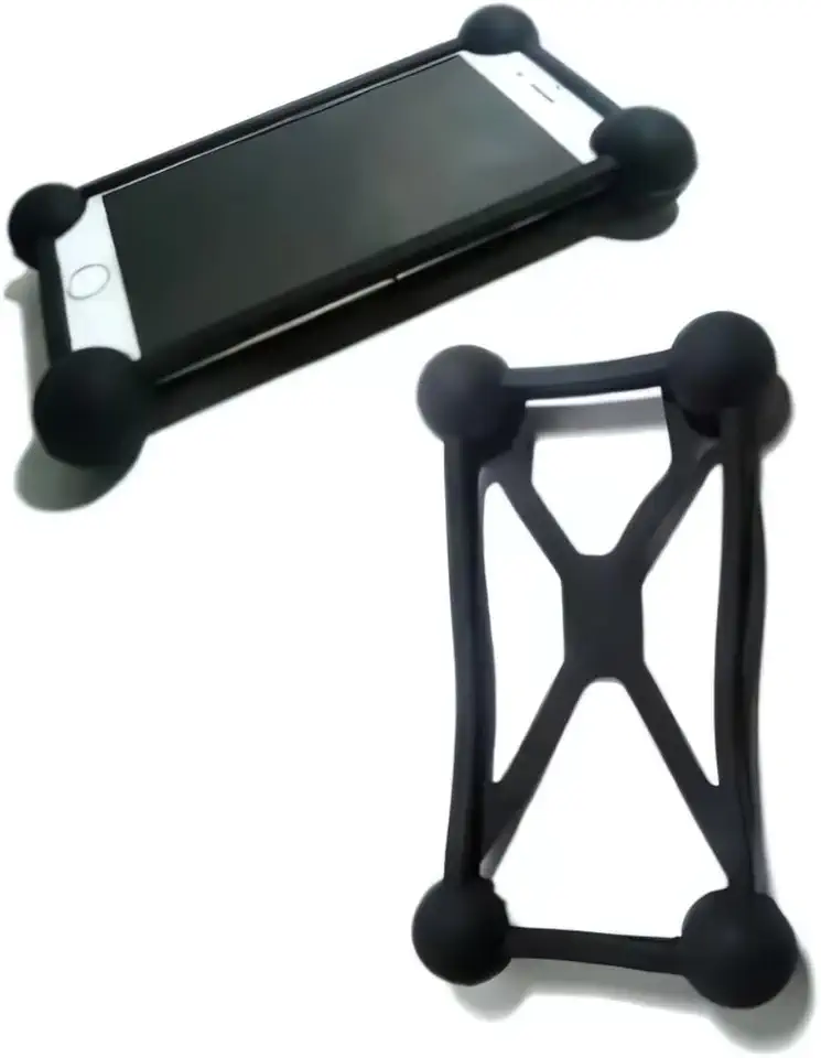 Capinha Celular Borracha Elástica Protetora BOLINHA Anti-Impacto Anti-queda Capa Celular Universal Bumper Bomper Silicone (preto)