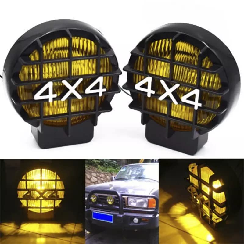 Amazon | 【Deepa】4x4 ガード付き ハロゲン フォグランプ 2個