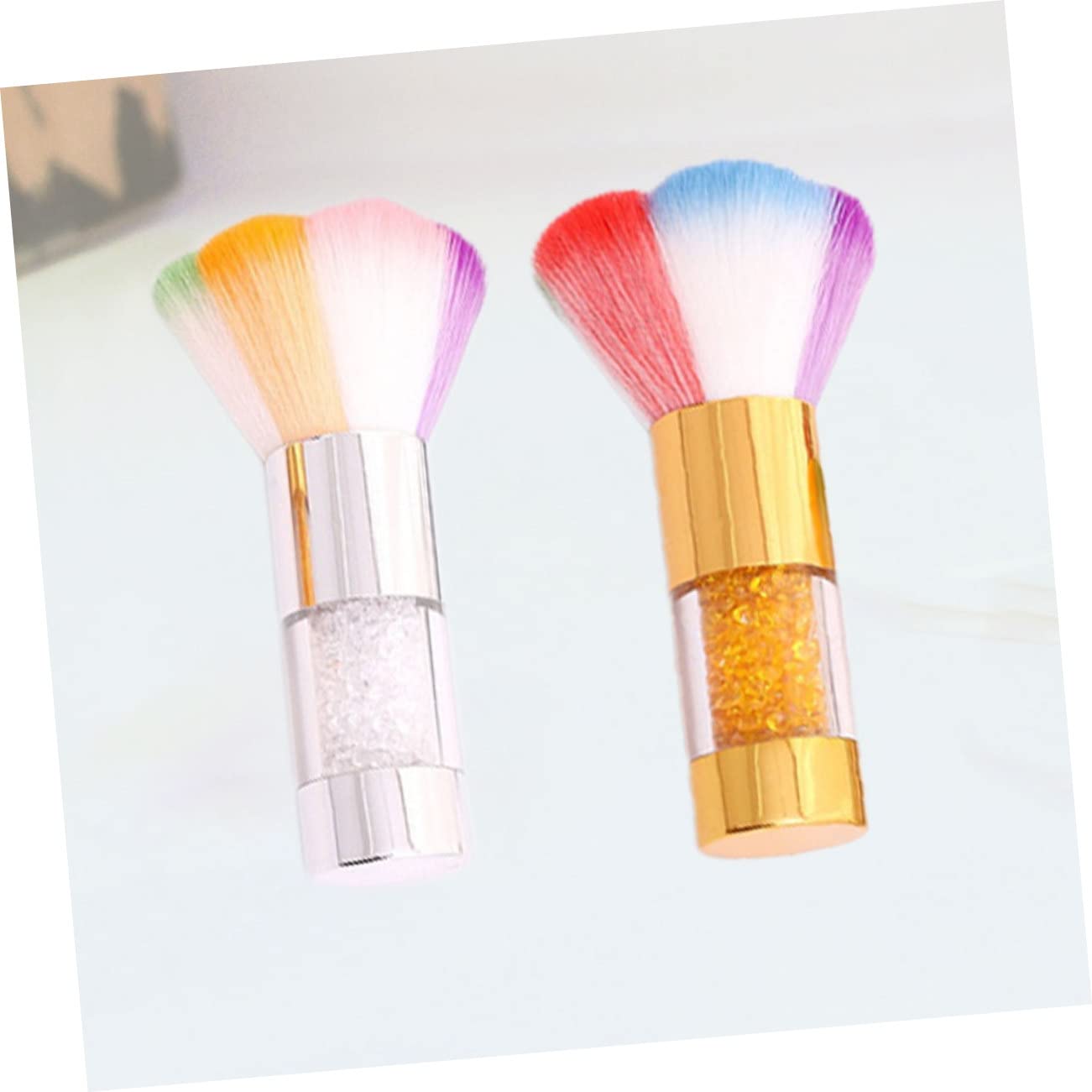 FRCOLOR 4pezzi Pennelli Per Blush Pennelli Per Trucco Multifunzionali e Argento Accessori Cosmetici Per Donne Per Uso Quotidiano e Professionale