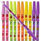 ArtCreativity Pop a Point Fruit Pencils, Bulk Set of 50, Non-Sharpening Pencils with Fruity Prints,...