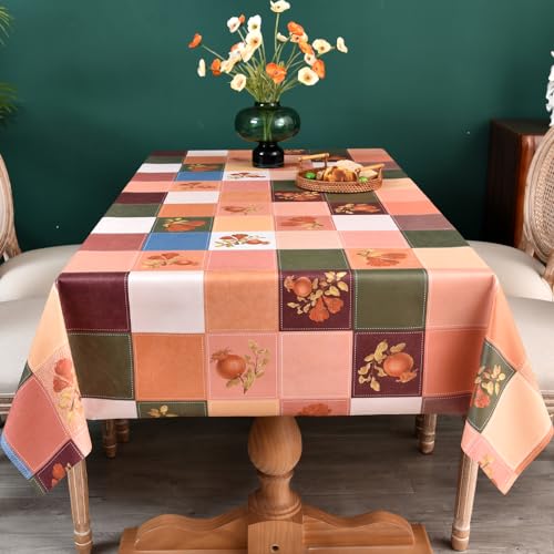 Plenmor Wachstuchtischdecke PVC Tischdecke Plastik 137 x 137 cm – Ansicht 4