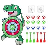 🎯【Kreative interaktive Spiele】Die Dinosaurier-Dartscheibe für Kinder ist tragbar und einfach zu bedienen. Hängen Sie die Dinosaurier-Dartpfeile einfach an den Haken und genießen Sie ein lustiges Dartspiel drinnen oder draußen. Durch die Durchführung von Dartwettbewerben können Kinder mit Eltern und Freunden interagieren, die Eltern-Kind-Kommunikation stärken, ihre Kooperationsfähigkeiten verbessern und gute zwischenmenschliche Beziehungen aufbauen.