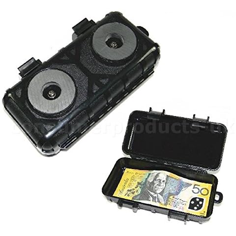 (CPUK) Caja fuerte magnética contenedora con llave segura Cover