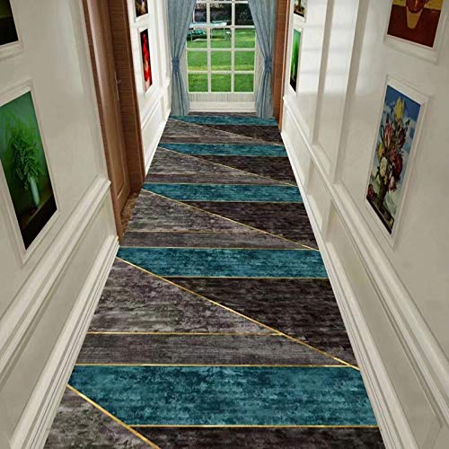 Tapis de sol géométrique antidérapant et tapis d'allée moderne sur mesure - 3