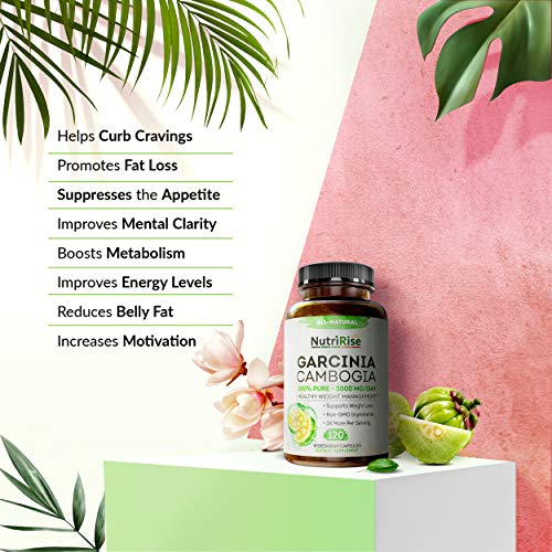NutriRise Pure Garcinia Cambogia Extract - Craving Control - 120ct - with 80% HCA: Supports Weight Management, Appetite… - Image 8