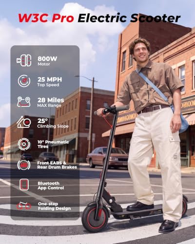 Image of Electric Scooter Adults, 1000W /500W Motor, 28 /21 Miles Max Range, 10'' /8.5 inch Tires All Terrain, 25 /20 MPH Top Speed, Lightweight Commuting E Scooter, Foldable for Adults Teens